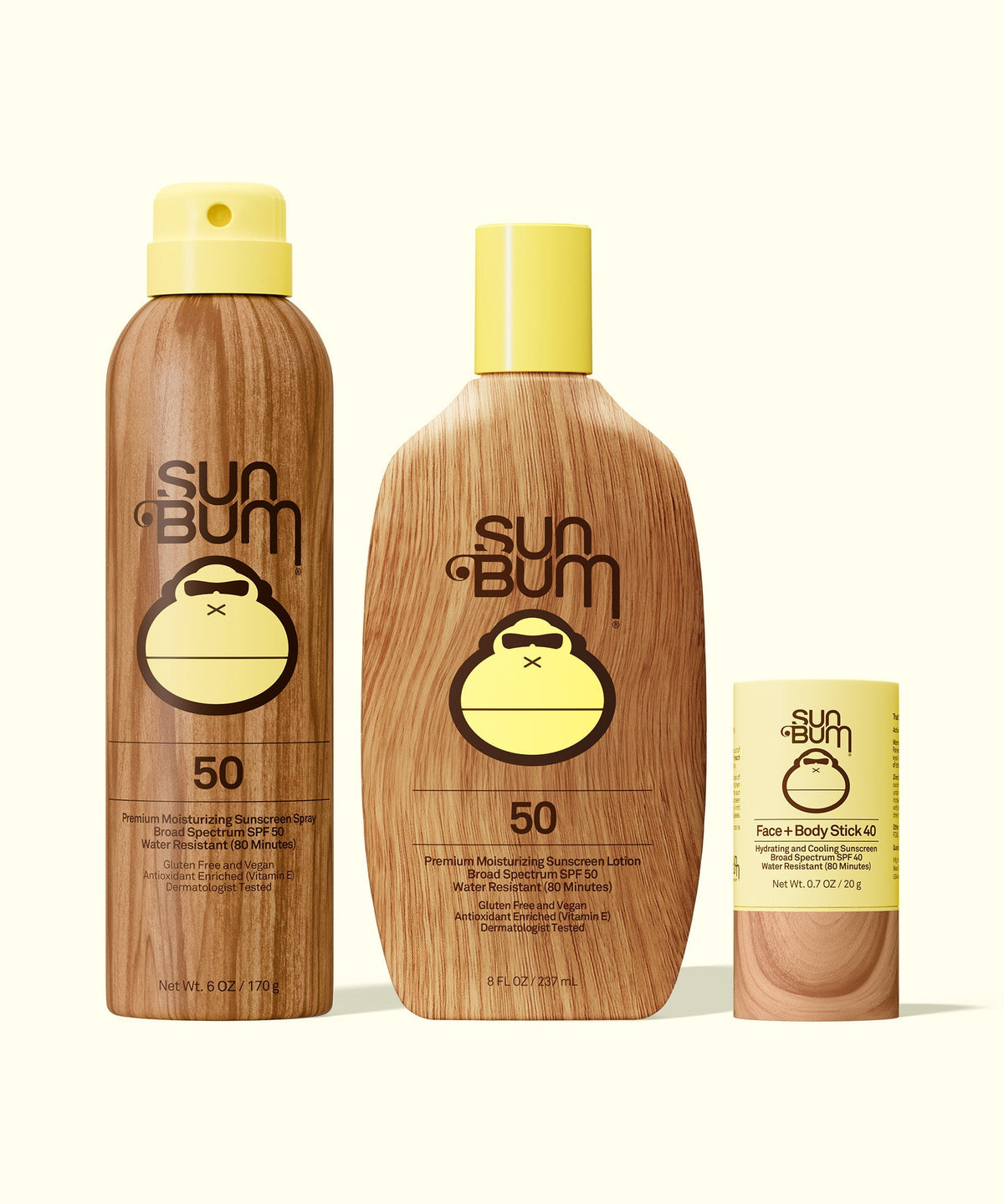 SPF 50 Spray + Lotion + Face and Body Stick 40 Bundle M6